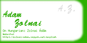 adam zolnai business card